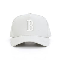 Sand 5 Panel League Star Snapback, front view