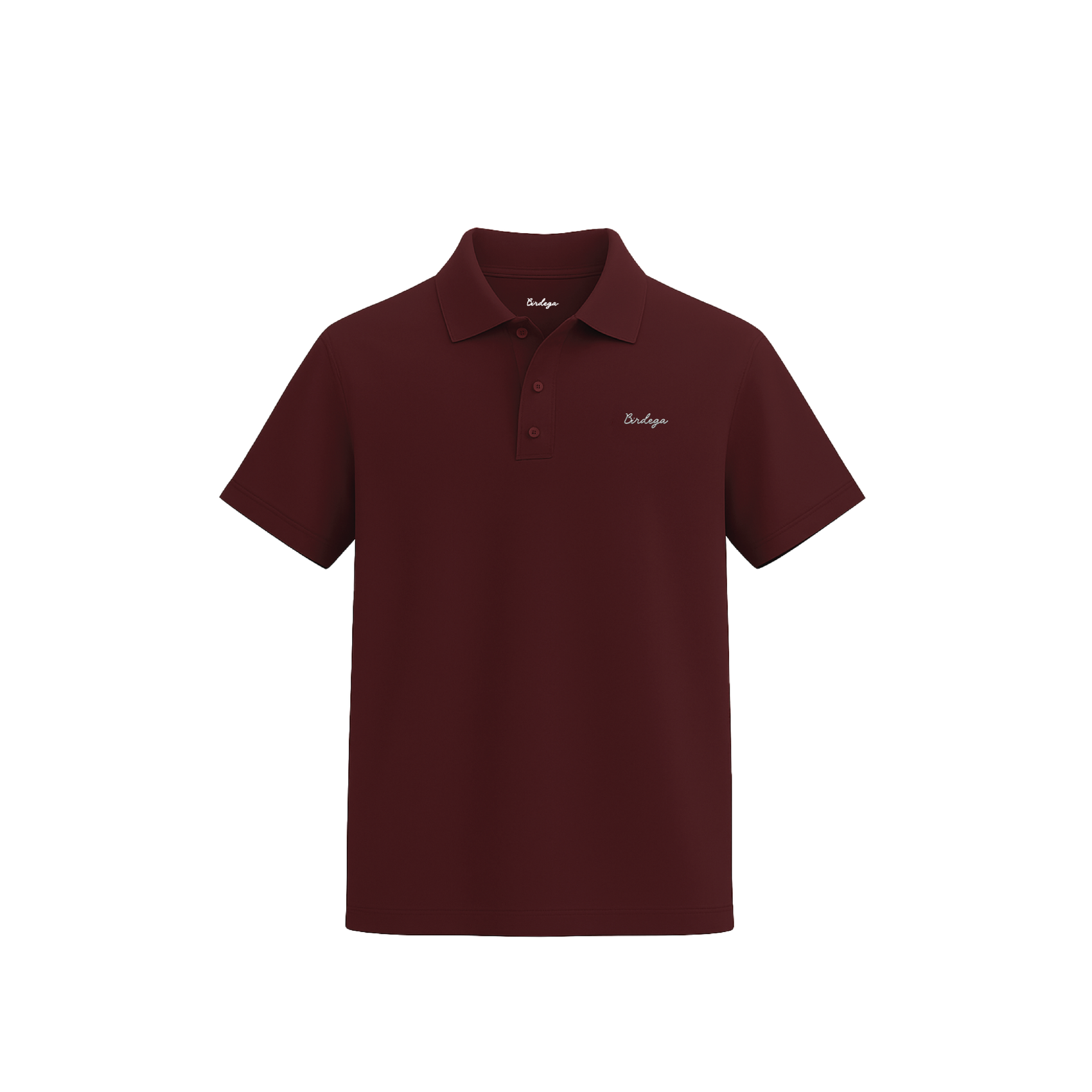 Chrome Short Sleeve Polo (Burgundy)