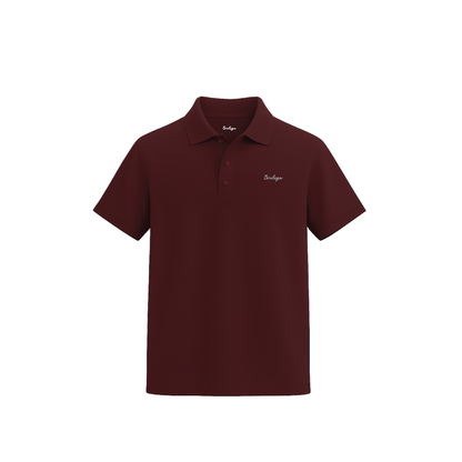 Chrome Short Sleeve Polo (Burgundy)