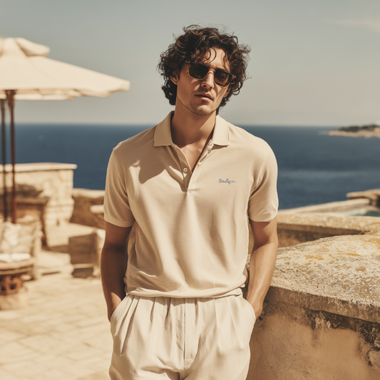 Chrome Short Sleeve Polo (Gravel)