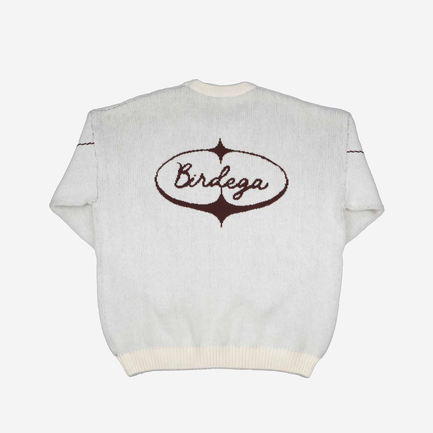 Western Jacquard Knit Crew Sweater