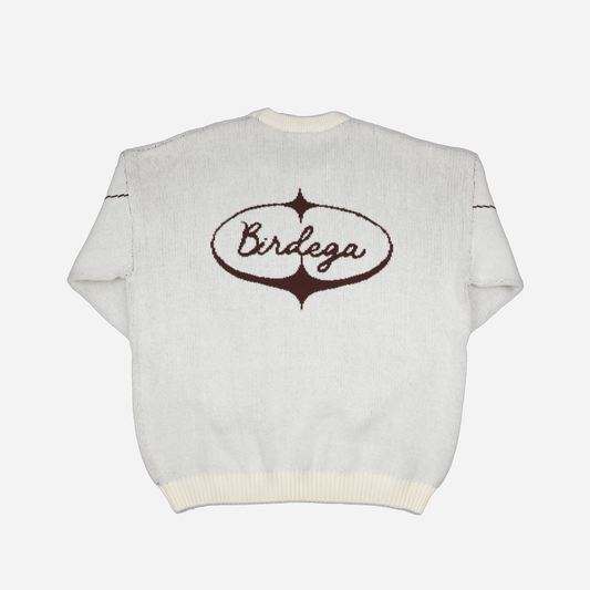 Western Jacquard Knit Crew Sweater
