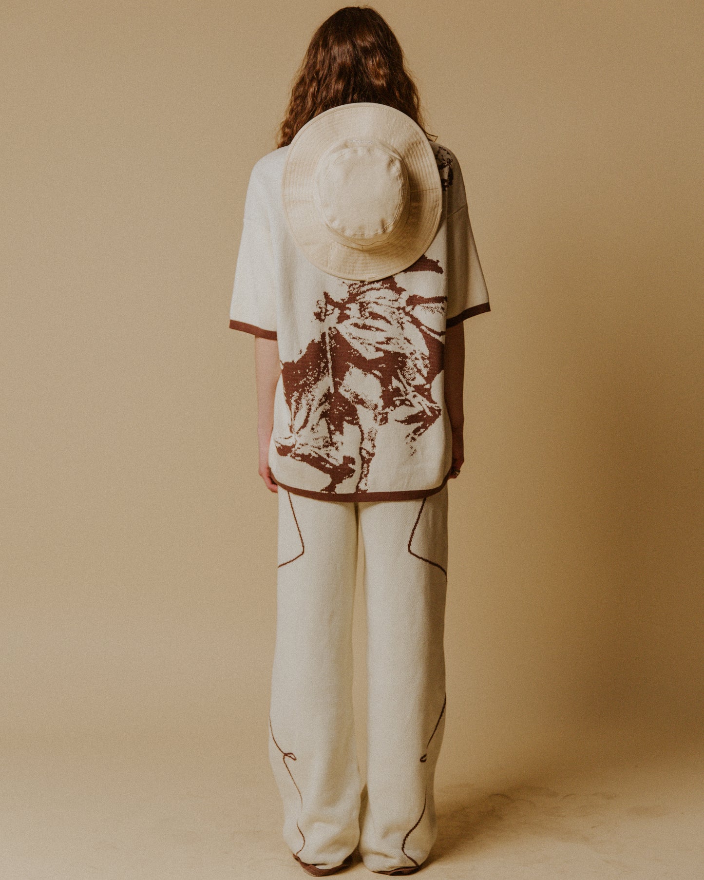 Western Jacquard Knit Sweatpant