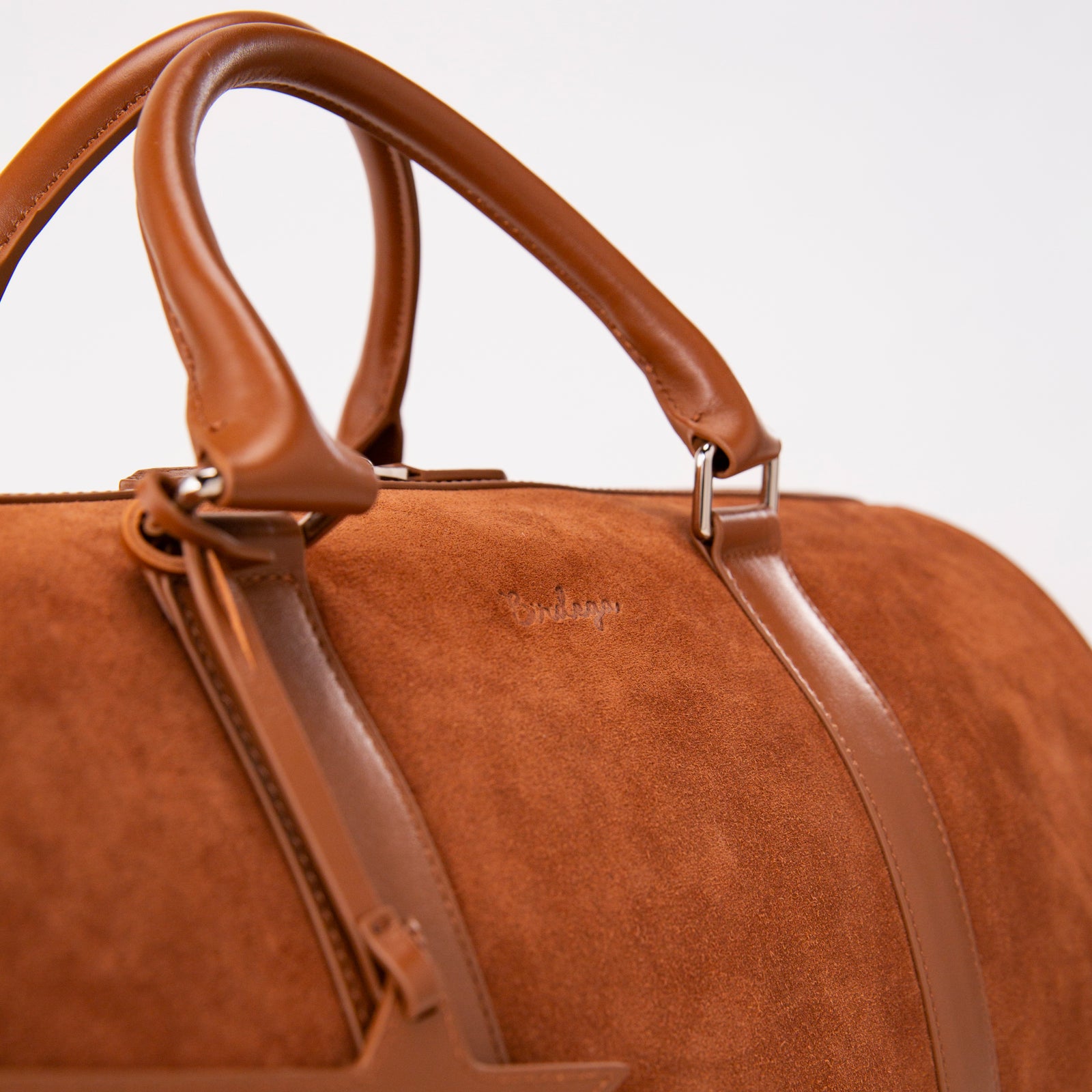 Close detail of Birdega Bolso materials and construction